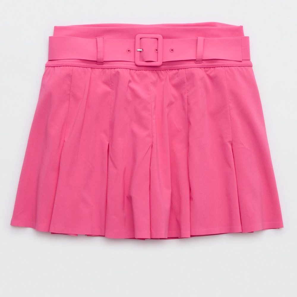 AERIE Pink Pleated Tennis Skort